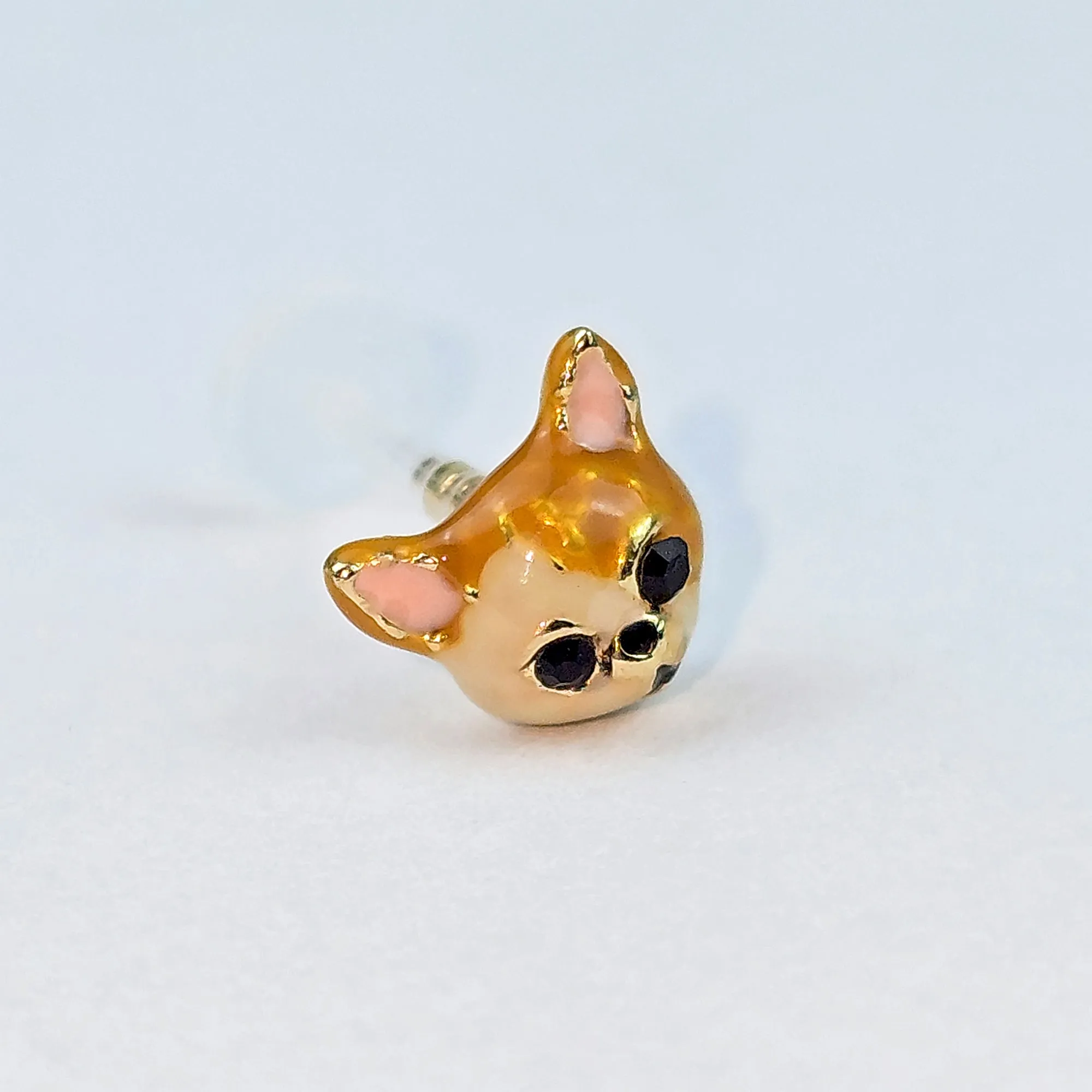 16 Gauge 5/16 Puppy Dog Brown PTFE Bioplast Labret Monroe Tragus