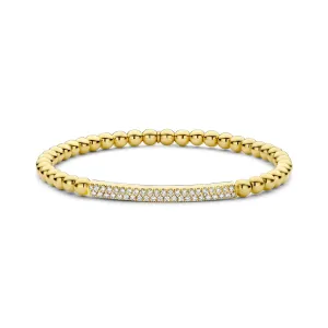 18kt yellow gold stretch bracelet