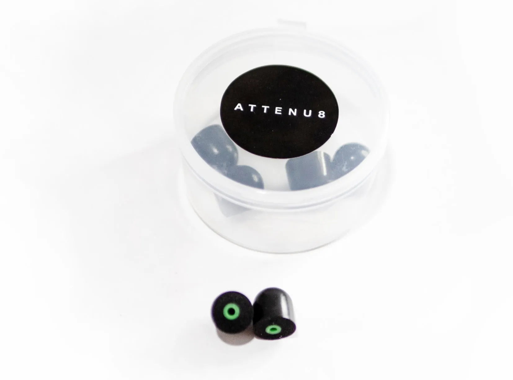 [2-Pack] ATTENU8 Replacement Memory Foam Tips - 3 Sizes
