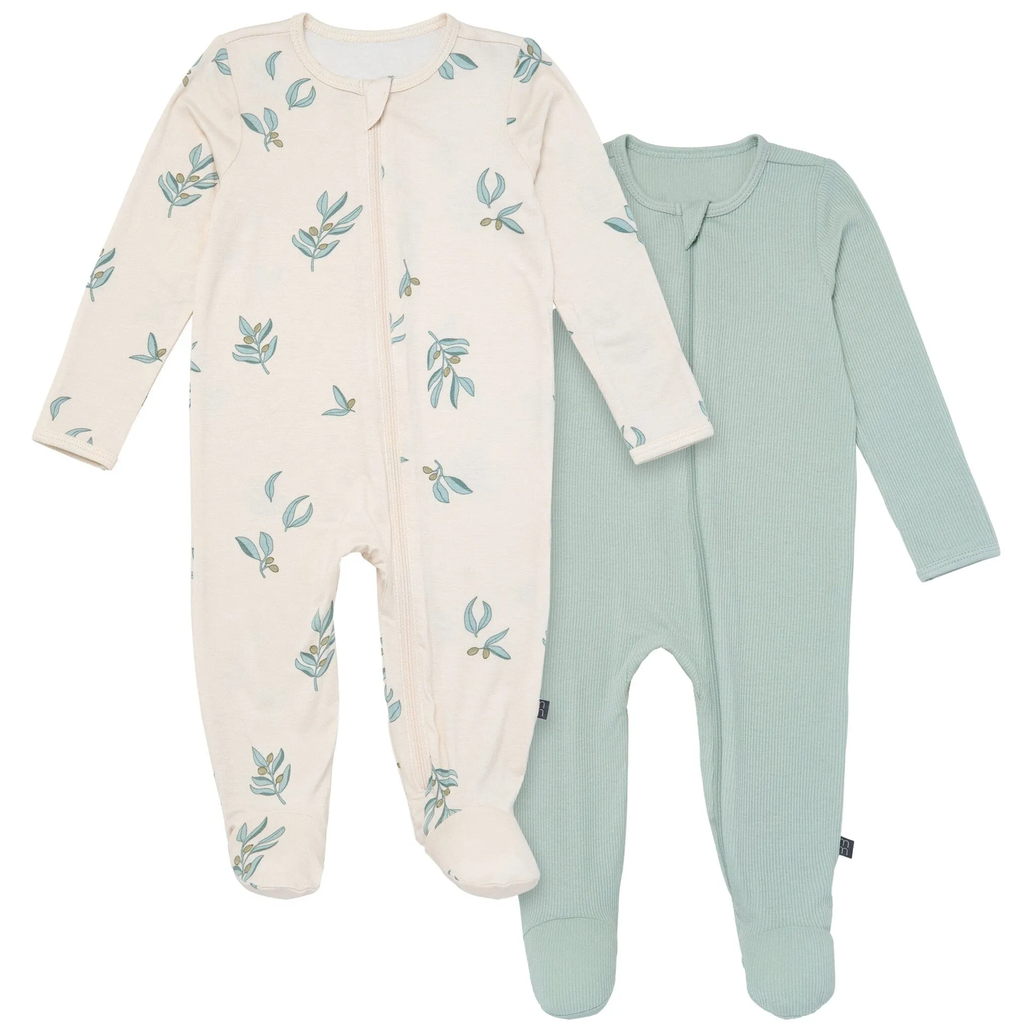 2-Pack Baby Neutral Olives Sleep 'N Plays With Mitten Cuffs