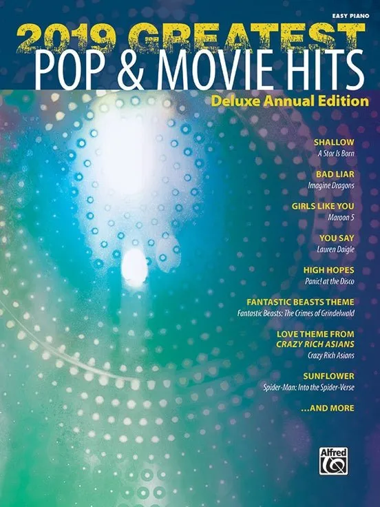 2019 Greatest Pop & Movie Hits Easy Piano