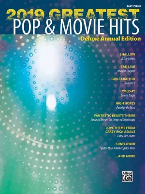 2019 Greatest Pop & Movie Hits Easy Piano