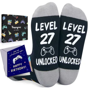 27th Birthday Gifts Socks Ideas - Socks for 27 Year Olds Women Men, Best Gifts for 27 Year Olds, 27th Birthday Socks