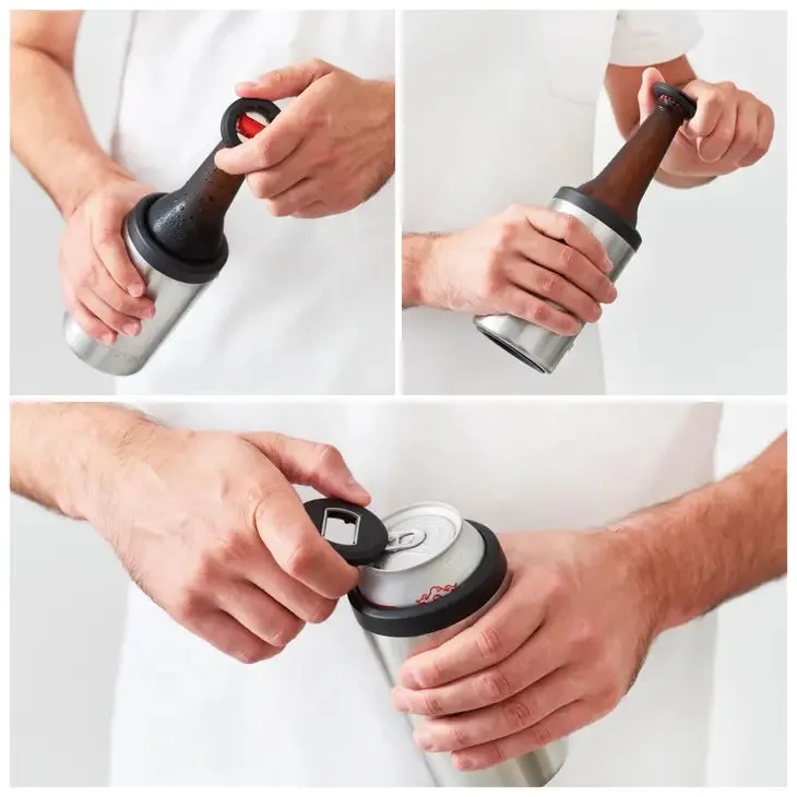 3 IN 1 BOTTLE OPENER KEYRING