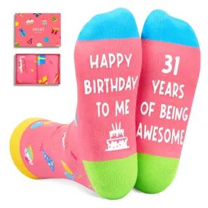 31st Birthday Gifts Ideas for Women - Socks for 31 Year Olds, 31st Birthday Gifts for Her Him, Best Gifts for 31 Year Old Woman Man