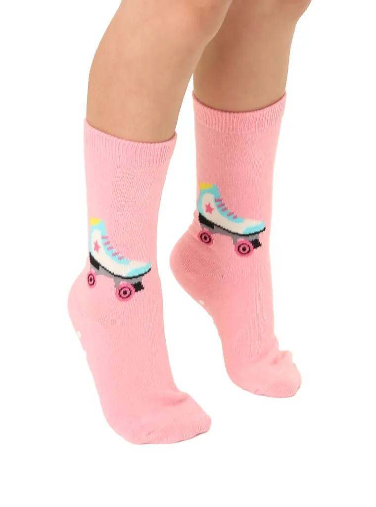 3D Roller Skate Crew Socks