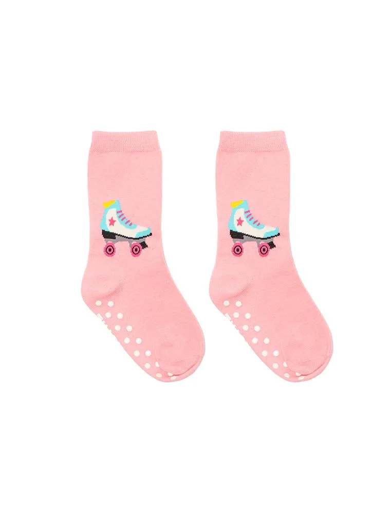 3D Roller Skate Crew Socks