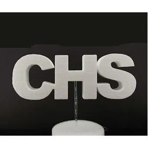 5" Unfinished Joined EPS Foam Letters