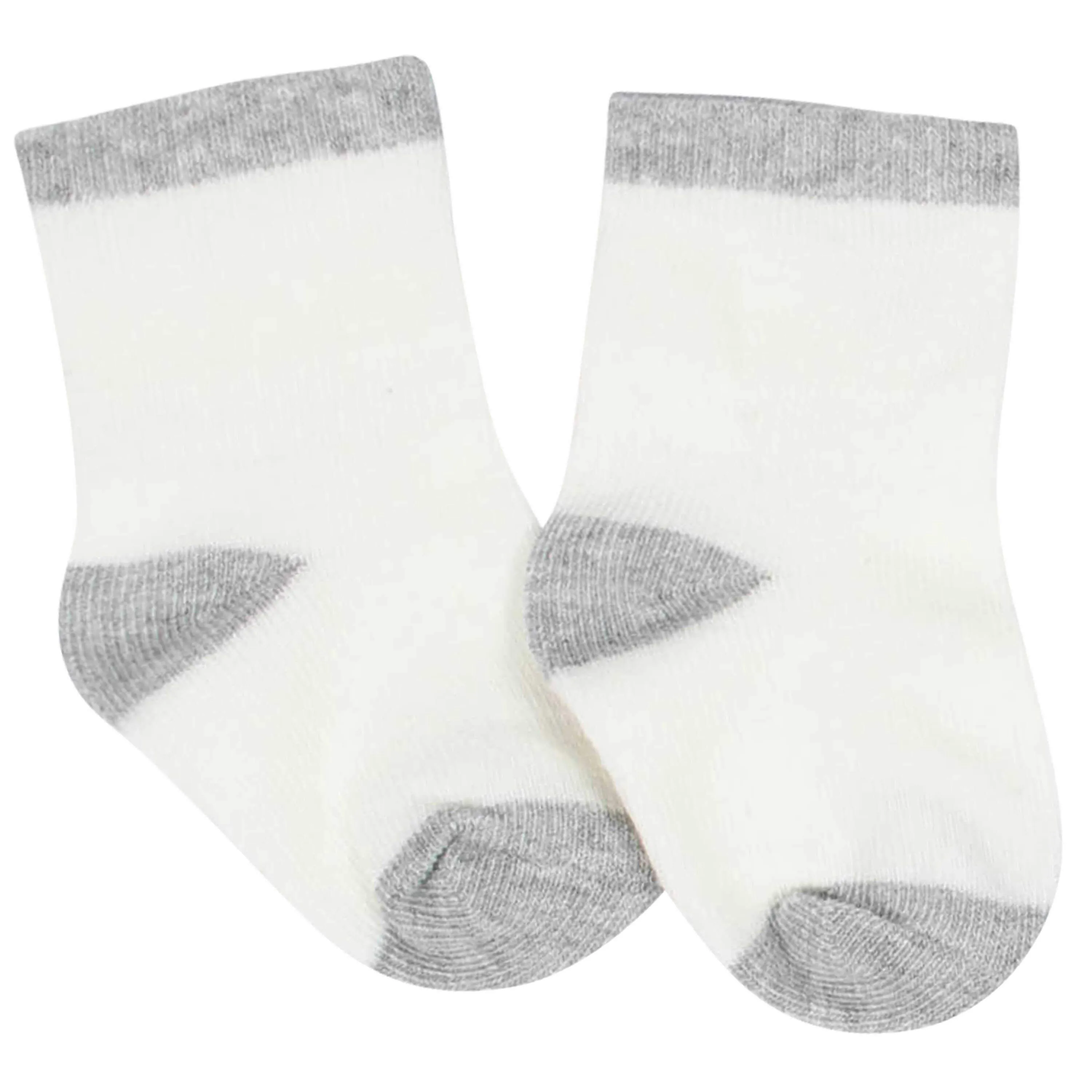 6-Pack Baby Boys' Bear Wiggle Proof Jersey Crew Socks