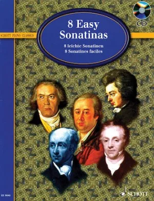 8 Easy Sonatinas From Clementi to Beethoven (Book & CD)