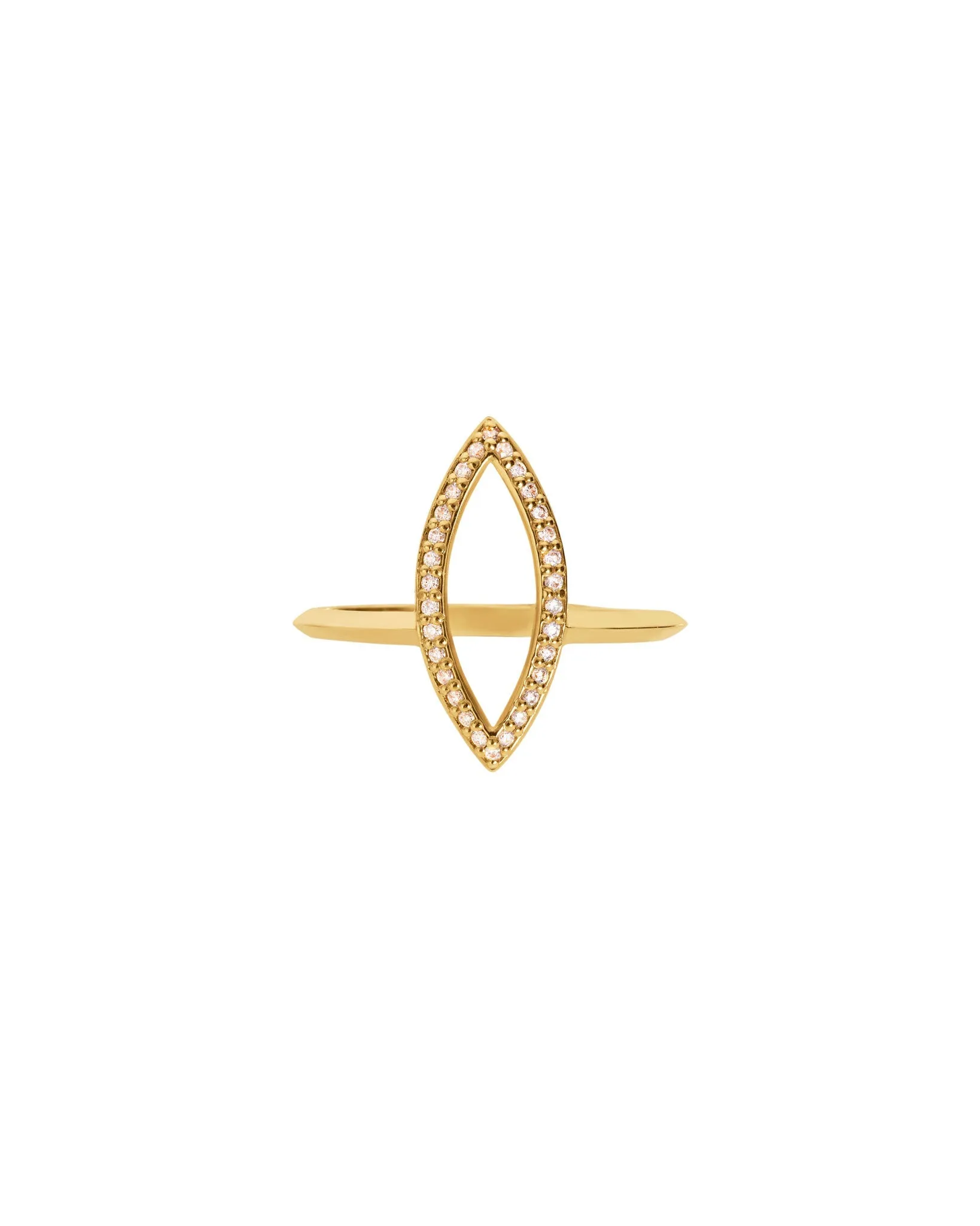 Acoustic Pavé   Marquise Outline Wedding Ring Set