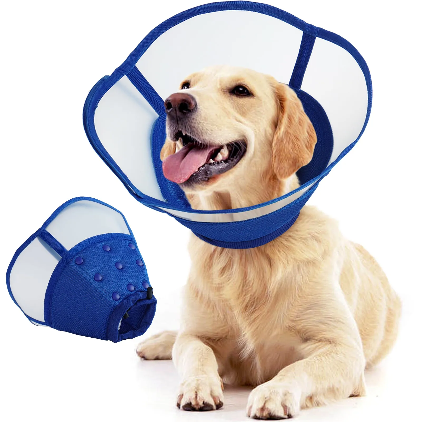 Adjustable Dog Cones for Dogs to Stop Licking