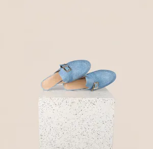Alba Buckle - Denim Print