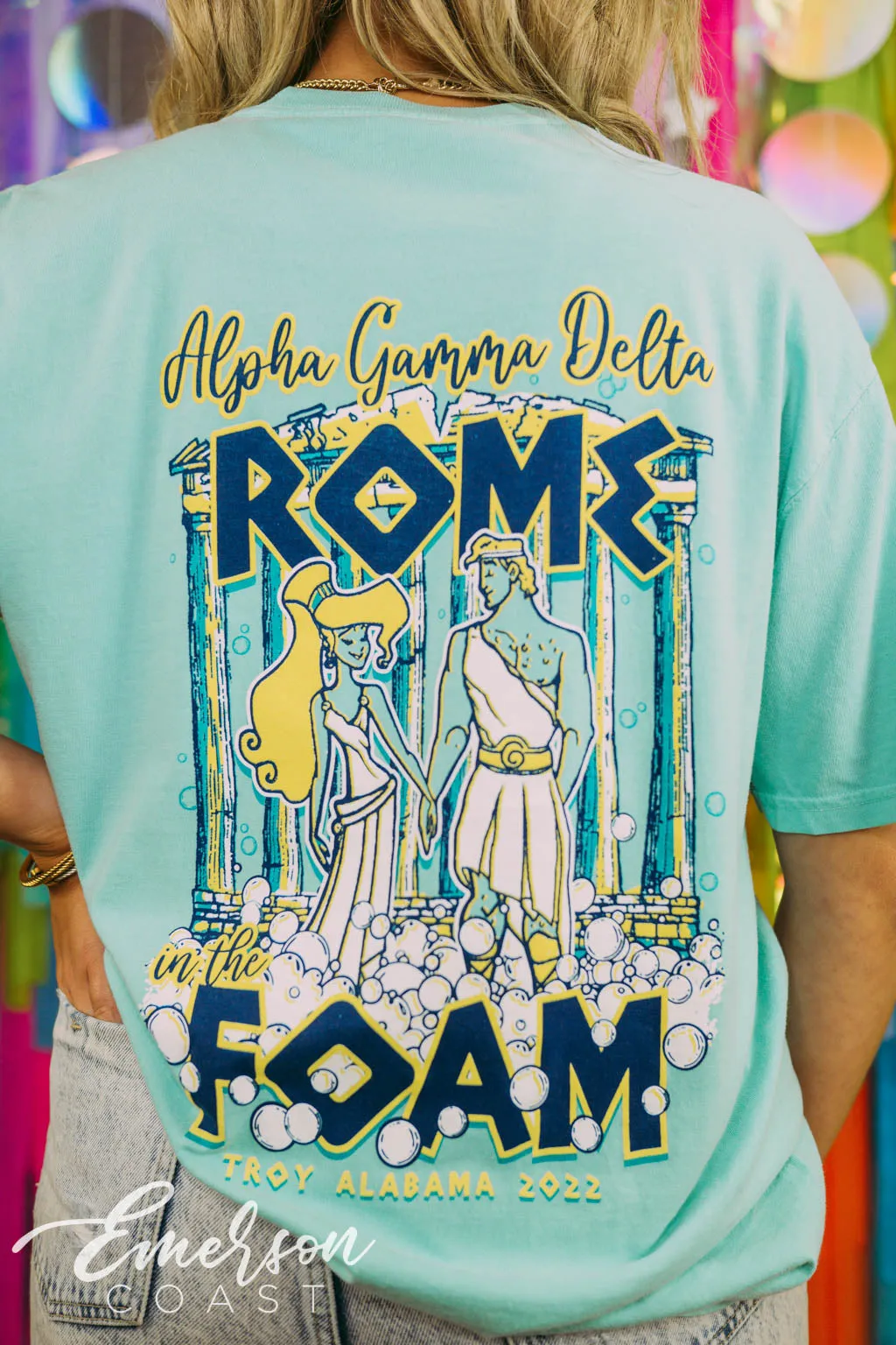 Alpha Gamma Delta Rome in the Foam Pocket Tee