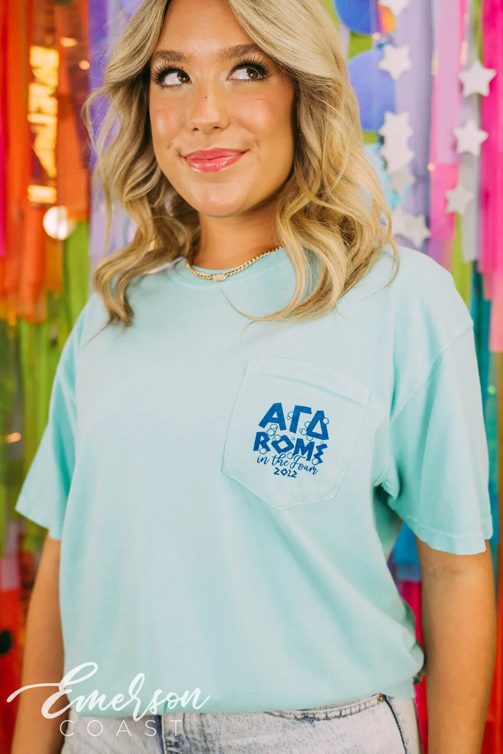 Alpha Gamma Delta Rome in the Foam Pocket Tee