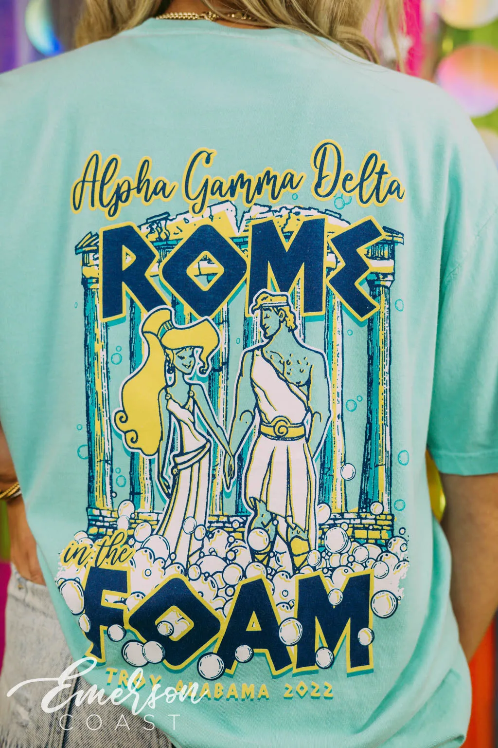 Alpha Gamma Delta Rome in the Foam Pocket Tee