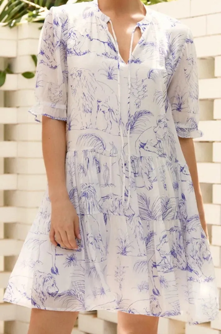 Angie Tiered Sheer Dress