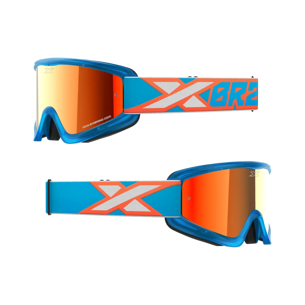 Antiparra EKS Flat Out Mirror Cyan/Flo Orange/white