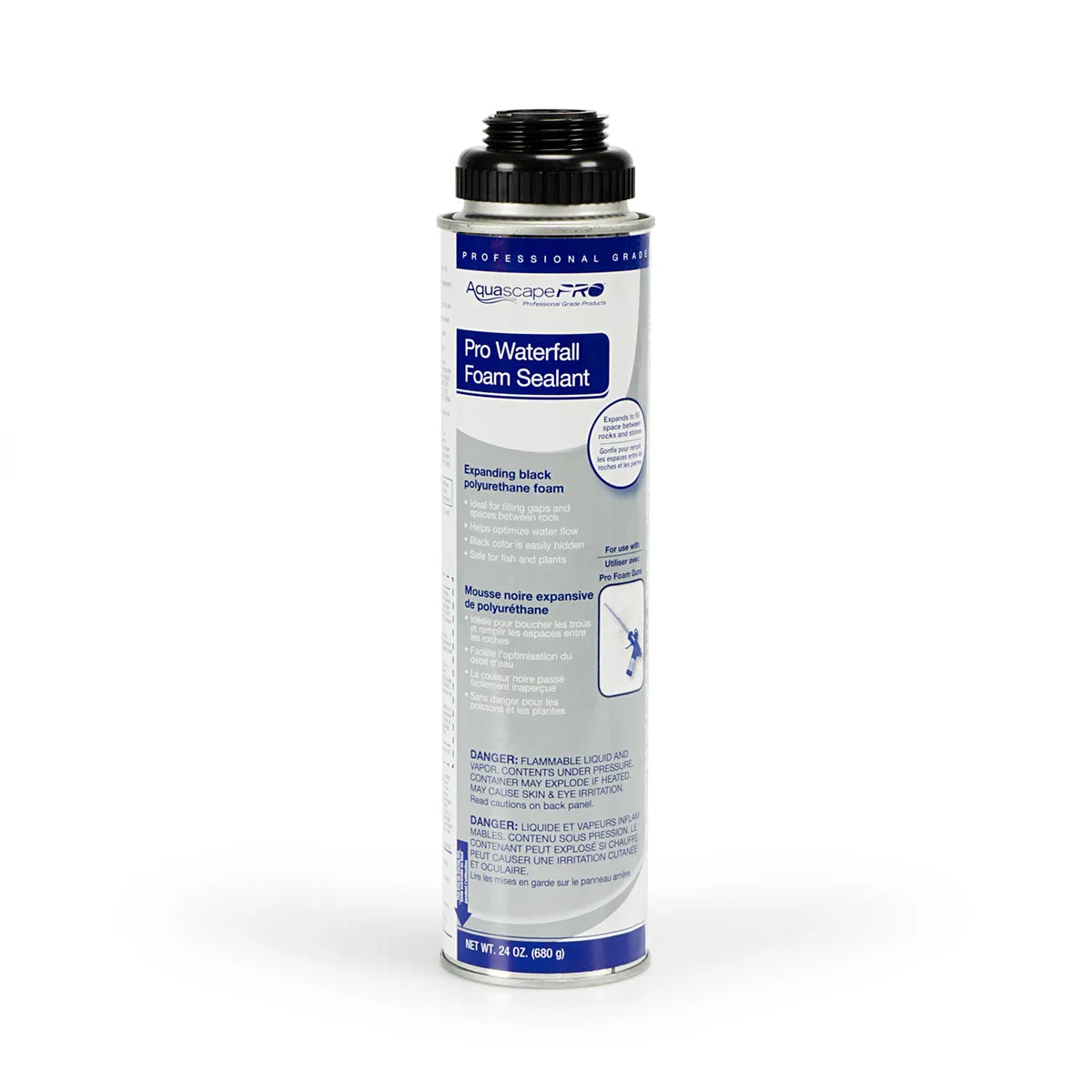 Aquascape Professional Black Waterfall Foam & Professional Foam Gun Cleaner