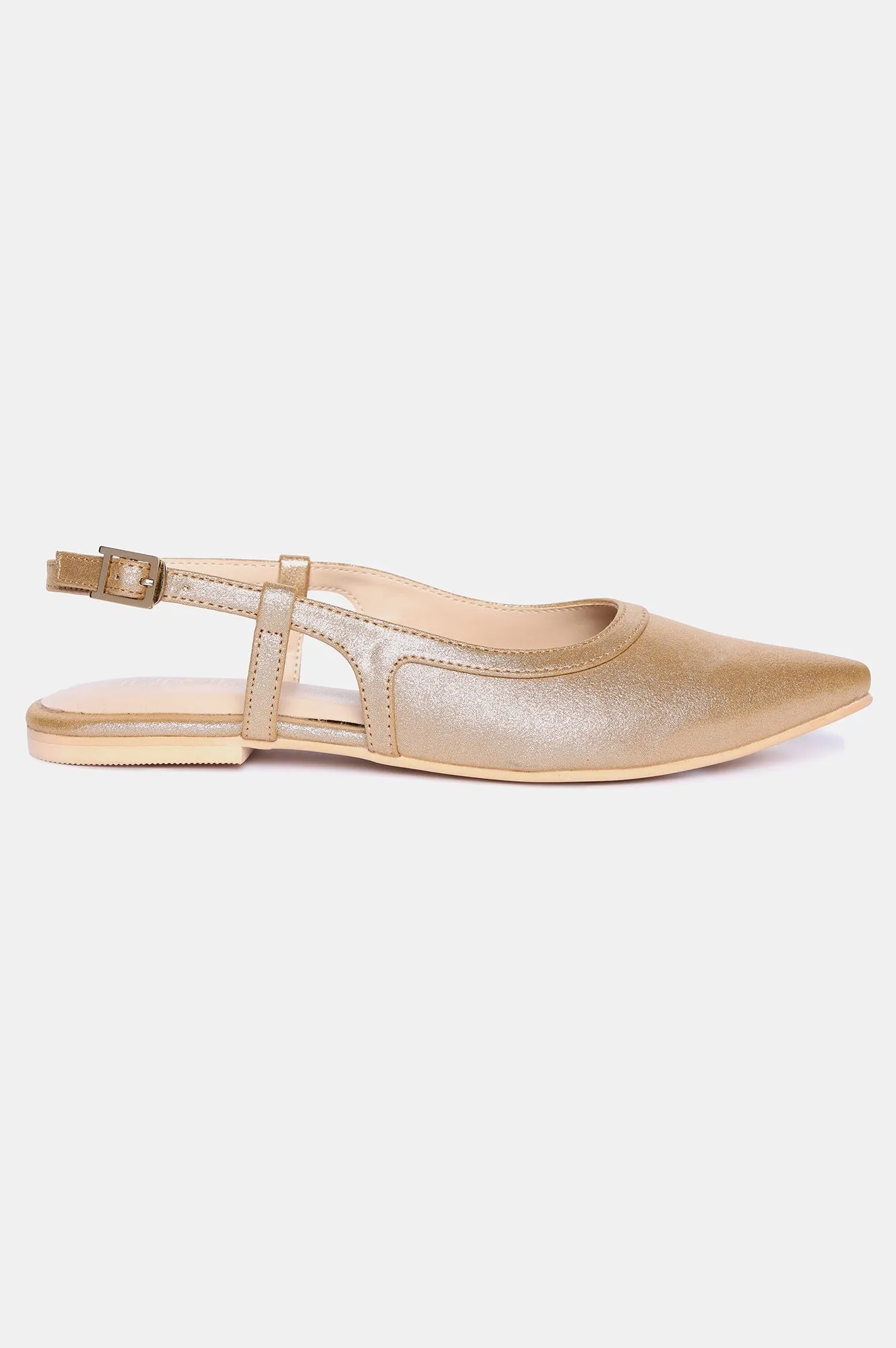 AURELIA GOLD Pointed Toe Flat-ZCELIA
