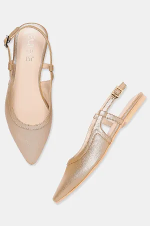 AURELIA GOLD Pointed Toe Flat-ZCELIA
