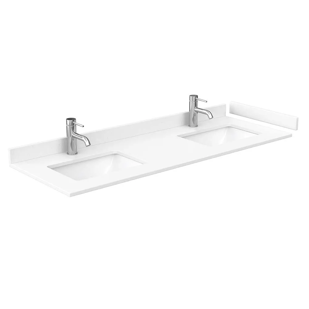 Avery 60 Inch Double Bathroom Vanity in Dark Gray