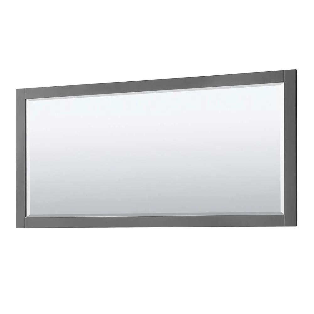 Avery 72 Inch Double Bathroom Vanity in Dark Gray