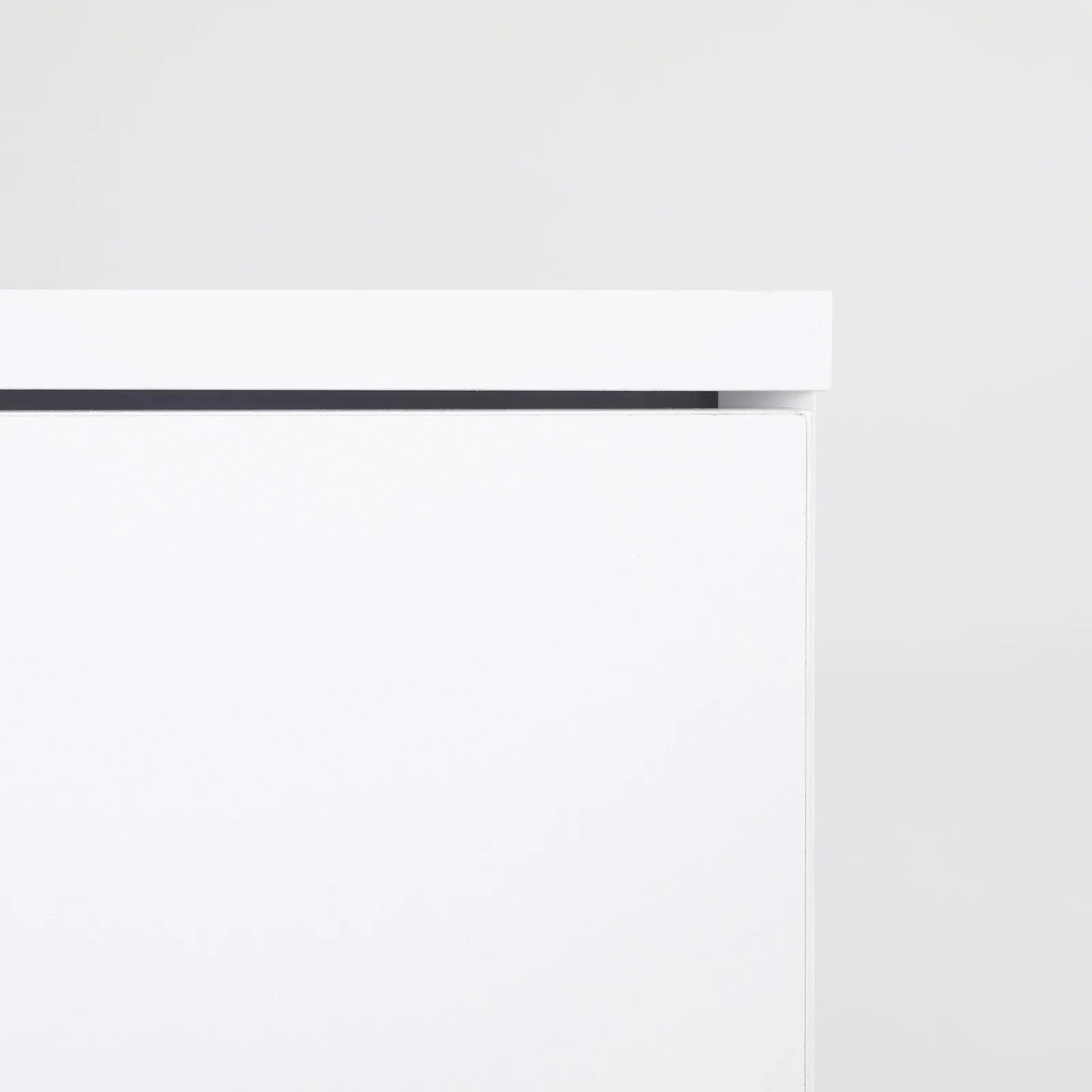 Bedside Table Side Storage Cabinet Nightstand Bedroom 1 Drawer 1 Shelf ELLA - WHITE