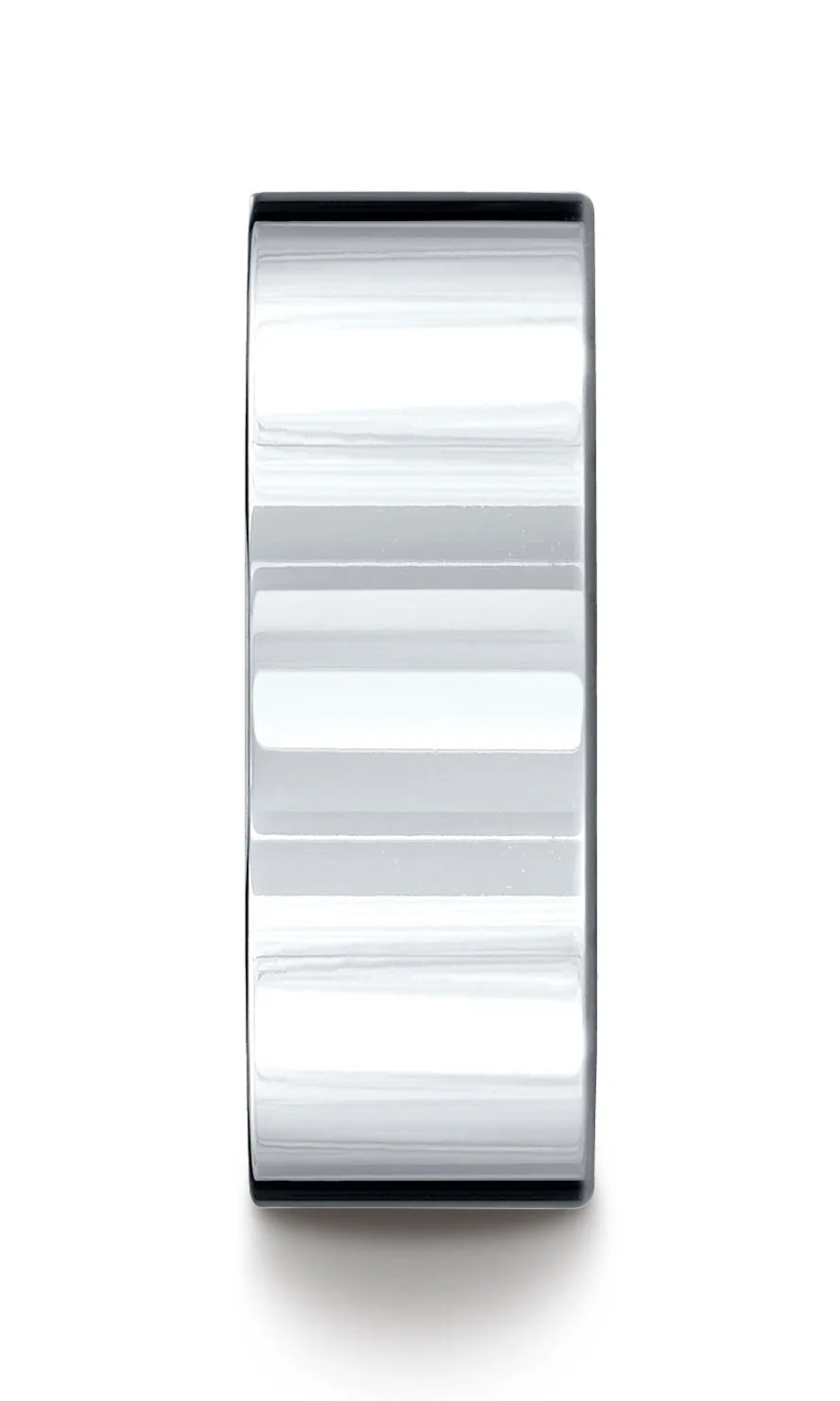 Benchmark Palladium 8mm Flat Comfort-Fit Wedding Band Ring (Sizes 4 - 15 )