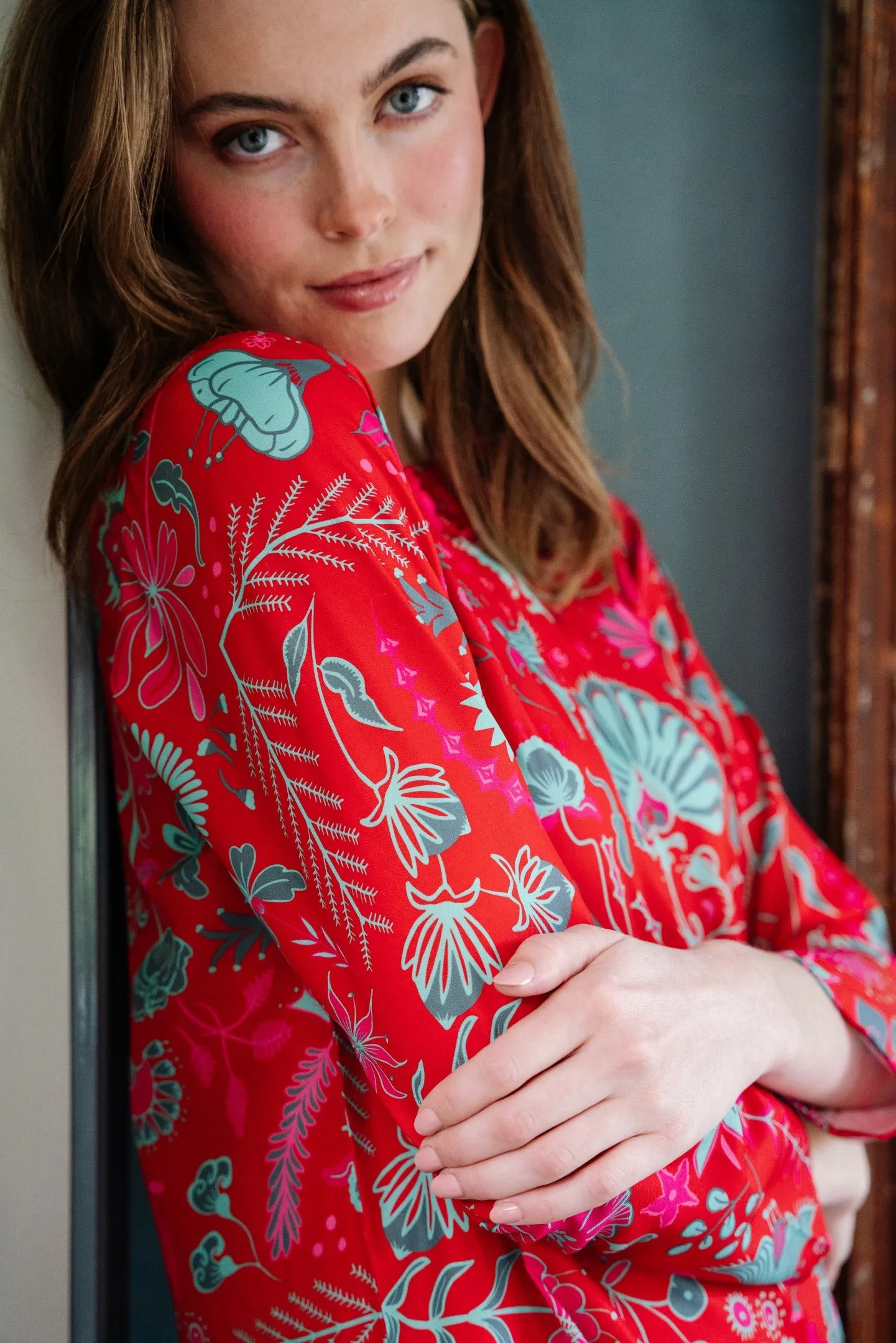 Blair Dress in Festive Floral