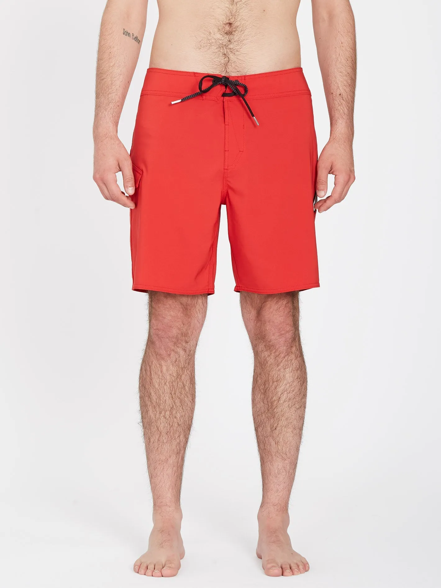 Boardshort Lido Solid Mod 18" - RIBBON RED