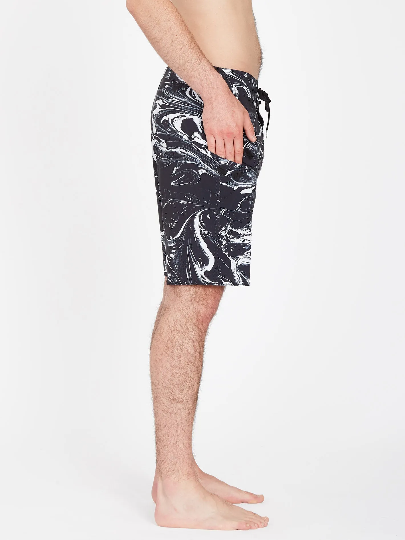 Boardshort Marble Mod 19" - BLACK