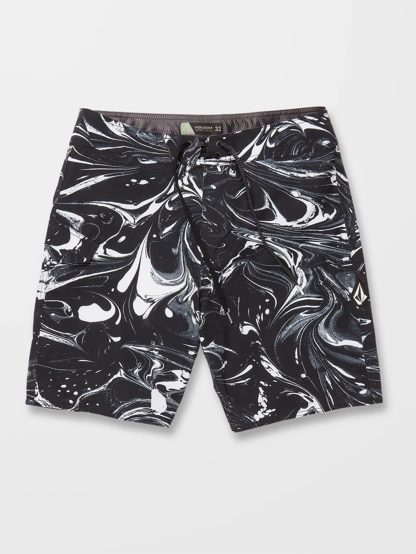 Boardshort Marble Mod 19" - BLACK