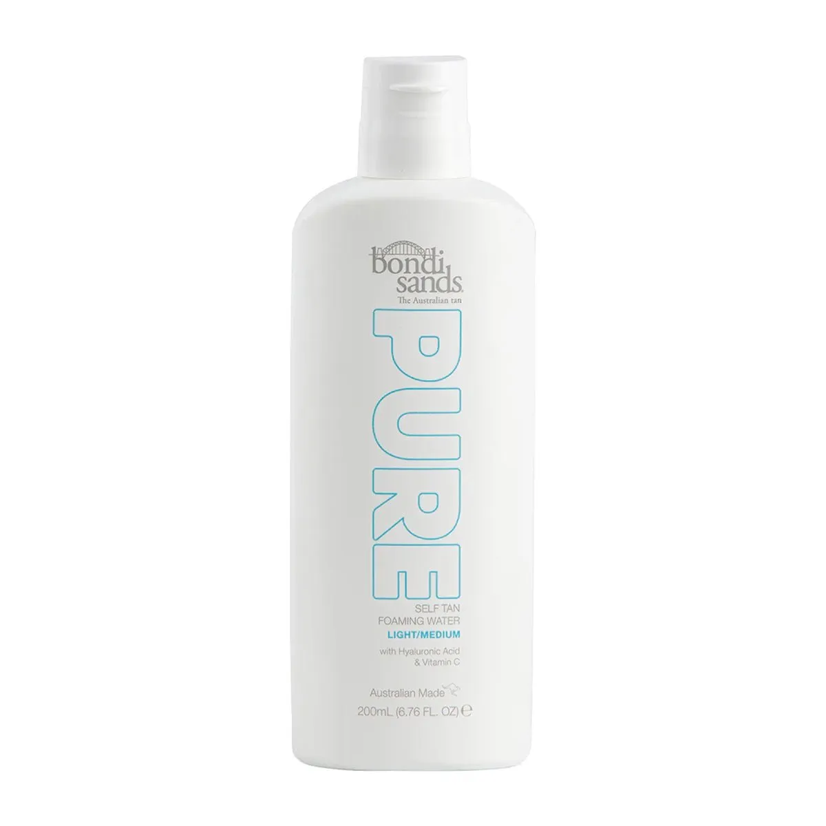 Bondi Sands Pure Self Tan Foaming Water Light/Medium 200mL
