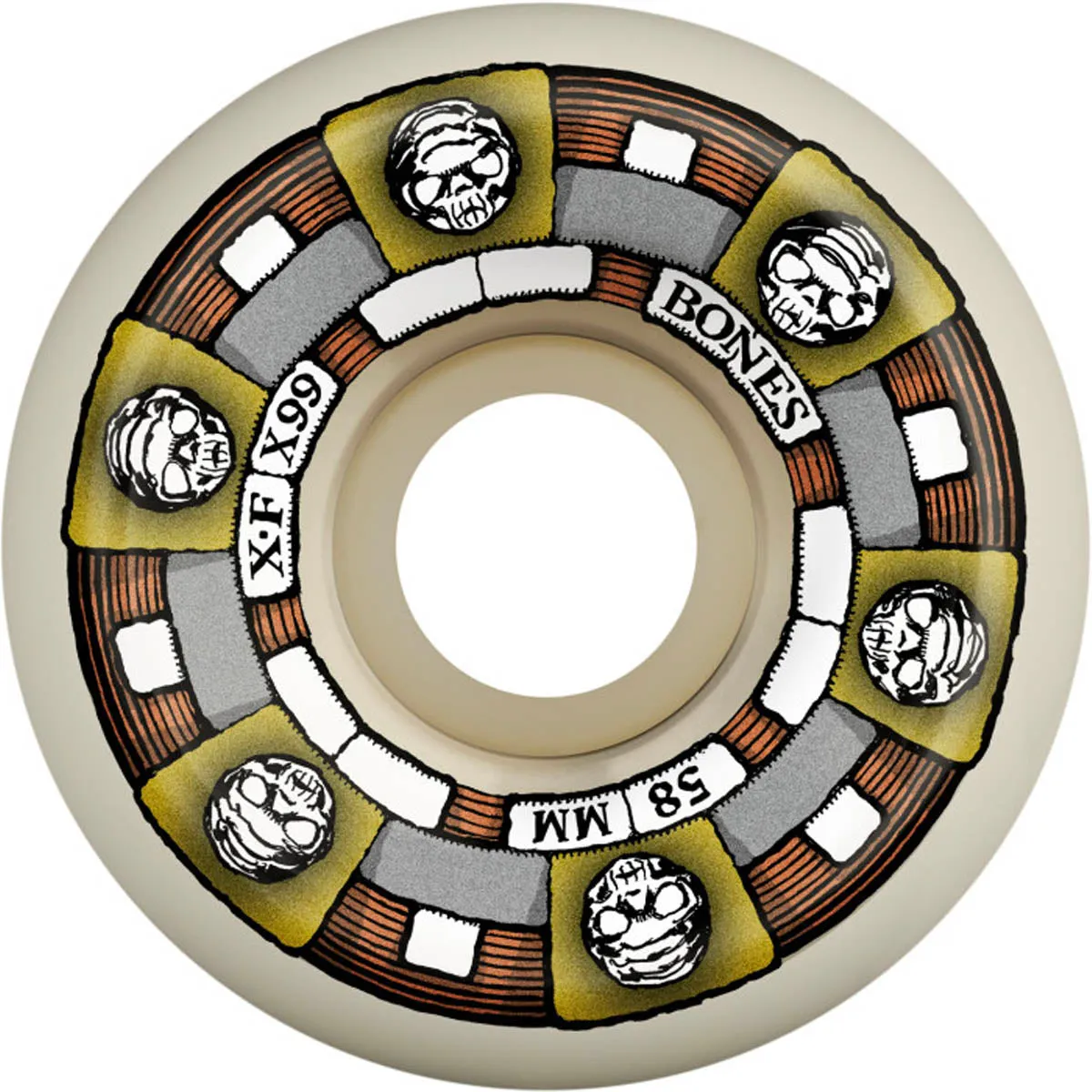 Bones - XF Timeless Machine 58MM 99A V5 Sidecut Skateboard Wheels