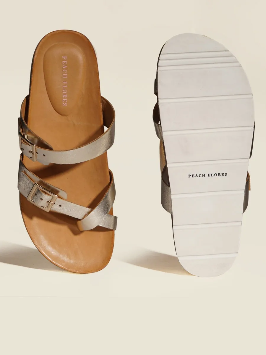 Brescia Leather Slides
