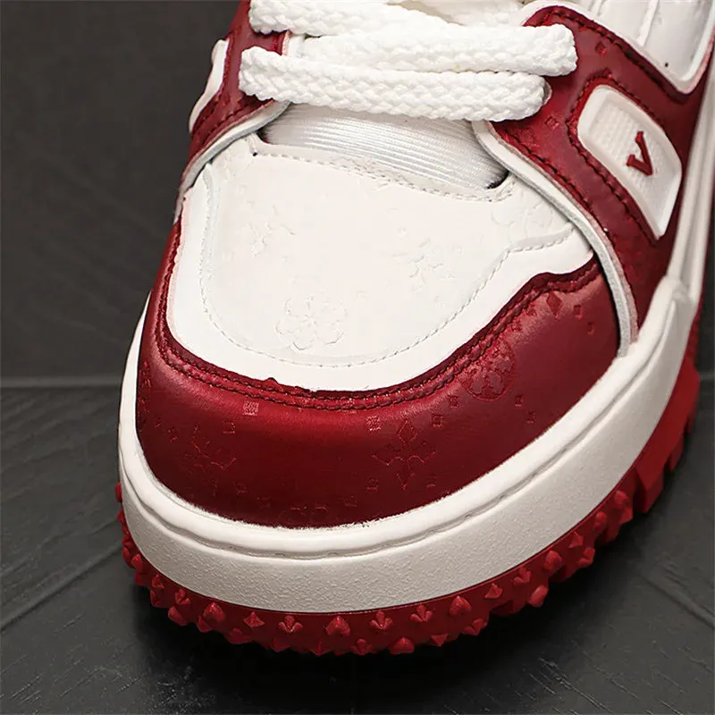 British Designer Wedding Party Shoes Autumn Fashion Casual Sneakers Round Toe Thick Bottom Walking Office Leisure Loafers T146