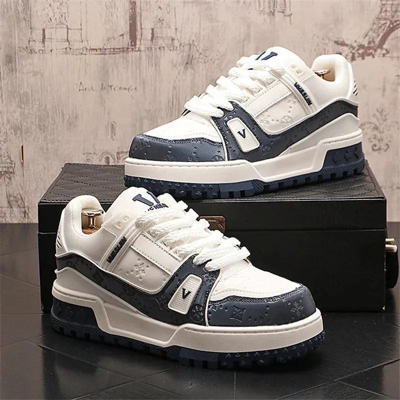 British Designer Wedding Party Shoes Autumn Fashion Casual Sneakers Round Toe Thick Bottom Walking Office Leisure Loafers T146