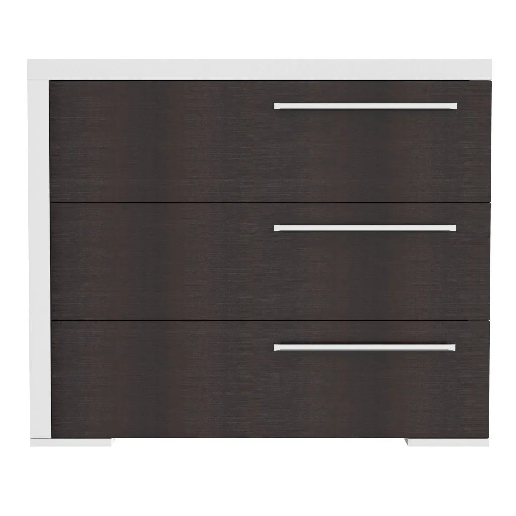 Bureay 3 drawer - Alpine - wood barn and white
