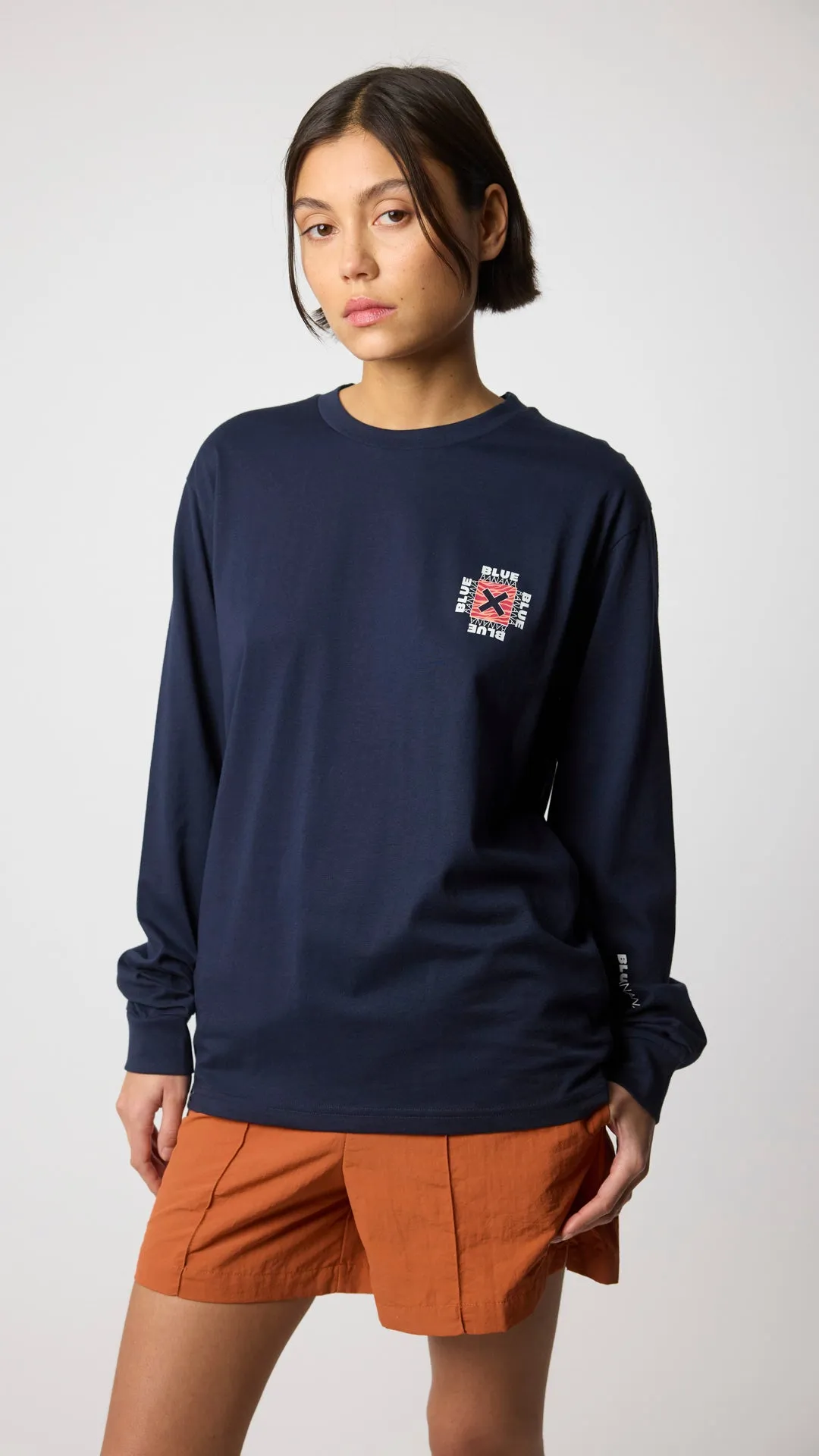 CAMISETA LS FOAM AZUL MARINO