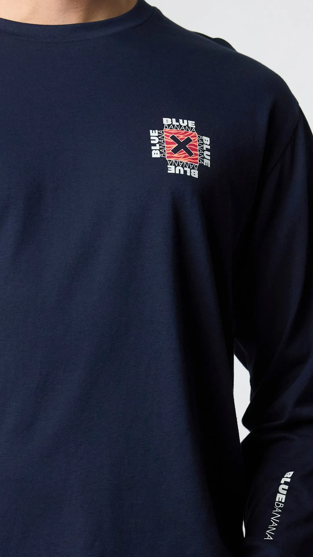 CAMISETA LS FOAM AZUL MARINO