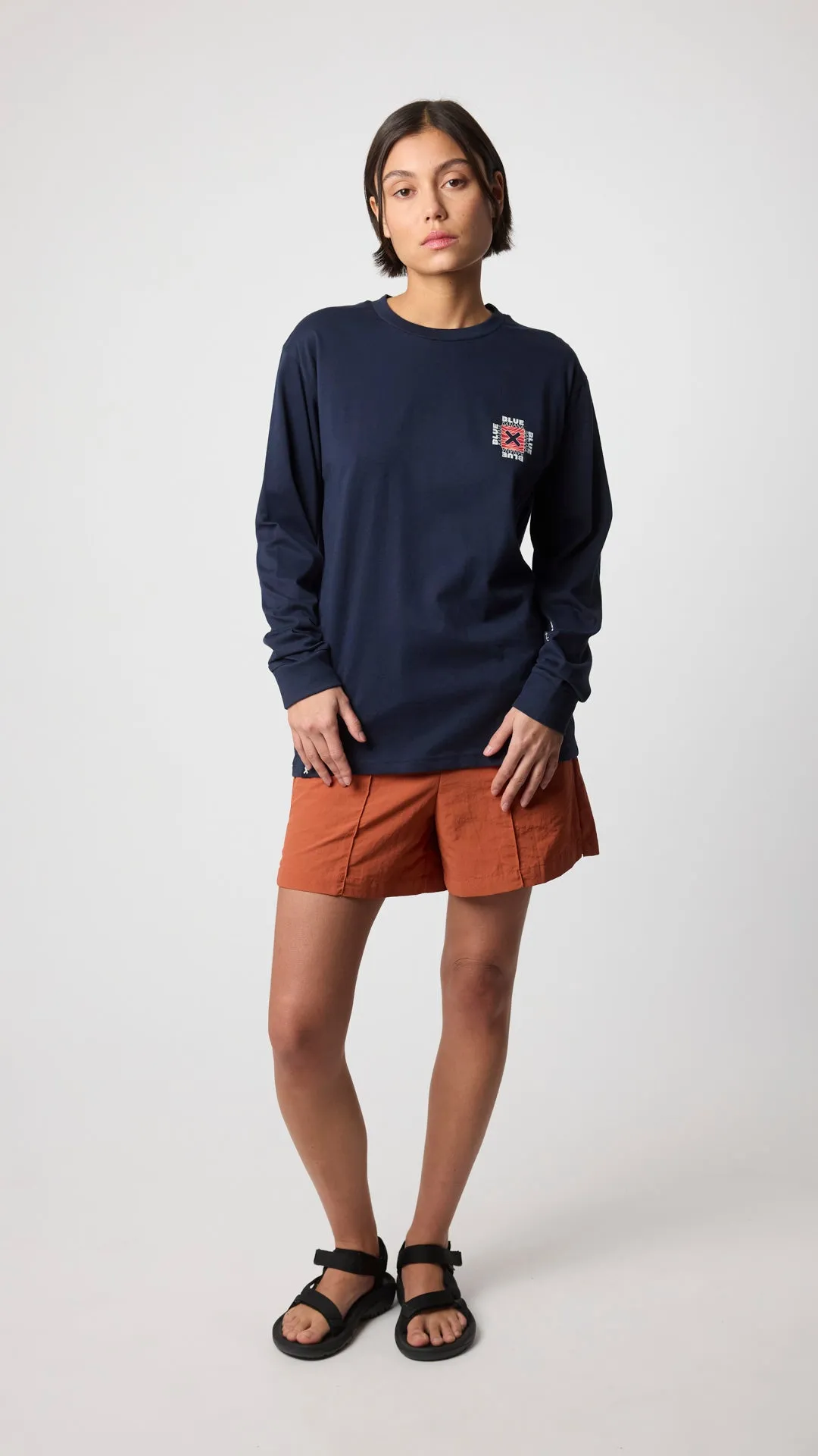CAMISETA LS FOAM AZUL MARINO