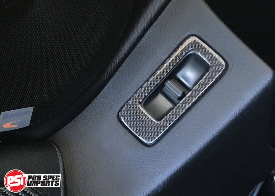 Carbon Fibre A80 (Mk4) Supra Gear Shifter Surround   Ash Tray Lid   Window Switch Cover 3pc Set