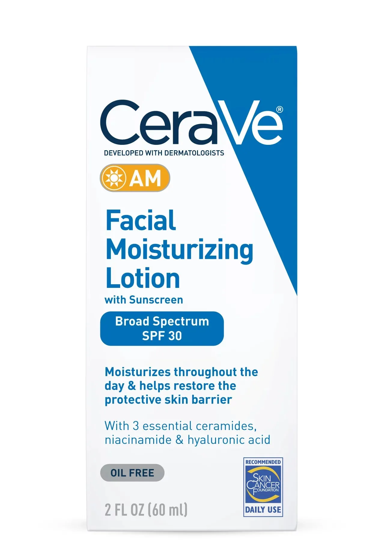 Cerave AM Facial Moisturizing Lotion with Broad Spectrum SPF 30  60 ml