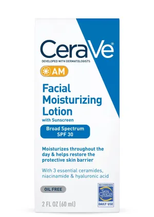 Cerave AM Facial Moisturizing Lotion with Broad Spectrum SPF 30  60 ml