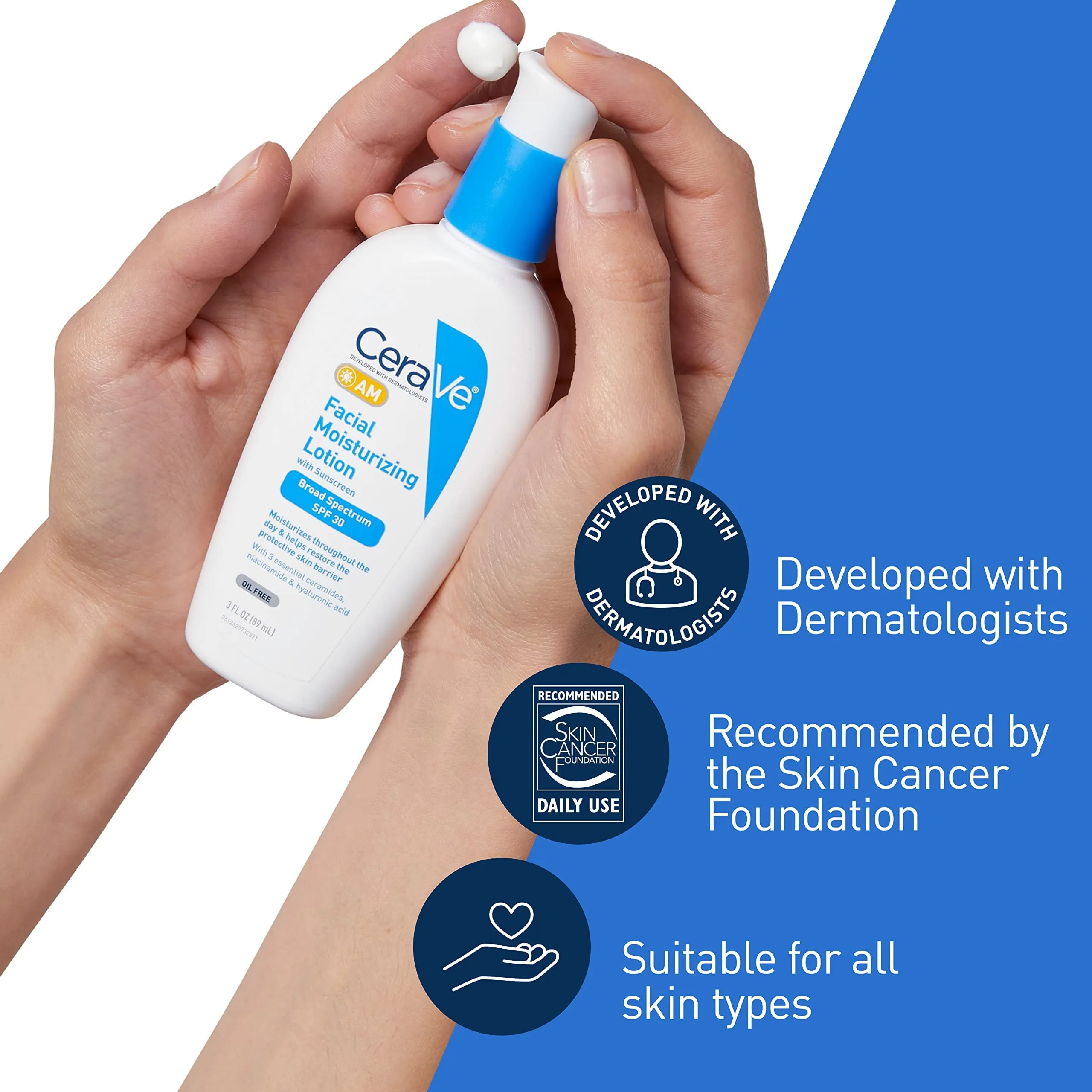 Cerave AM Facial Moisturizing Lotion with Broad Spectrum SPF 30  60 ml