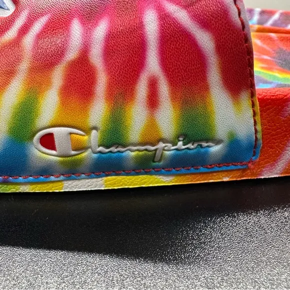 Champion Tie Dye Slides Size 6Y Womens 8