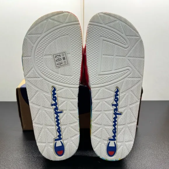 Champion Tie Dye Slides Size 6Y Womens 8