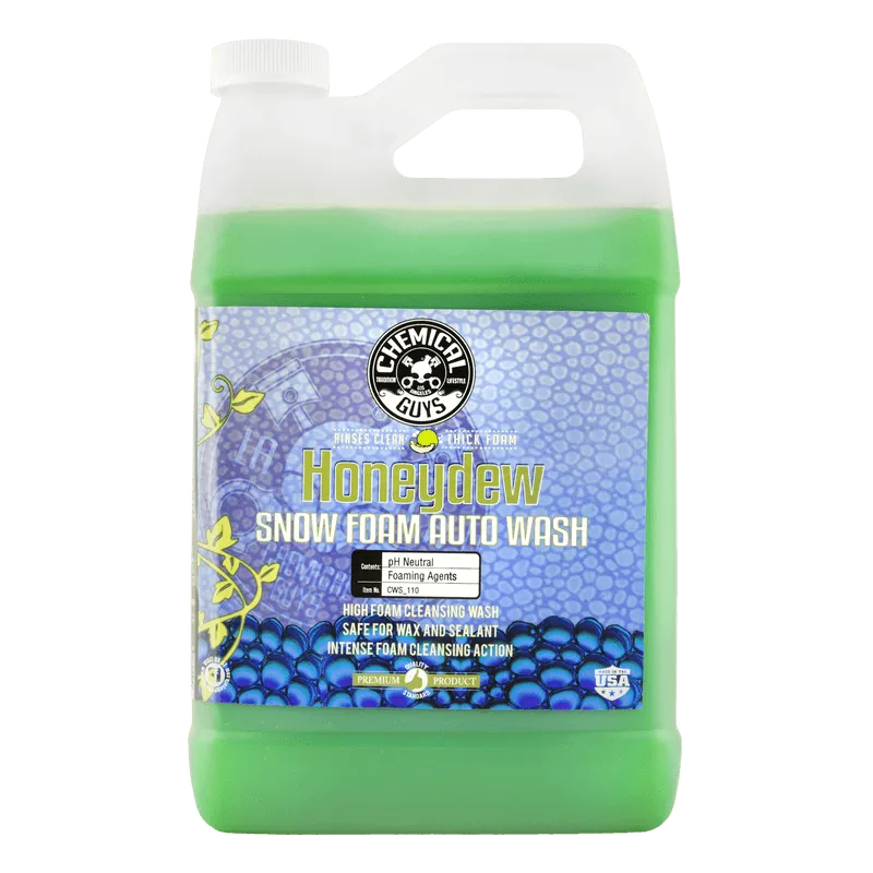 Chemical Guys Honeydew Snow Foam Extreme Suds Cleansing Wash Shampoo, 3.79L
