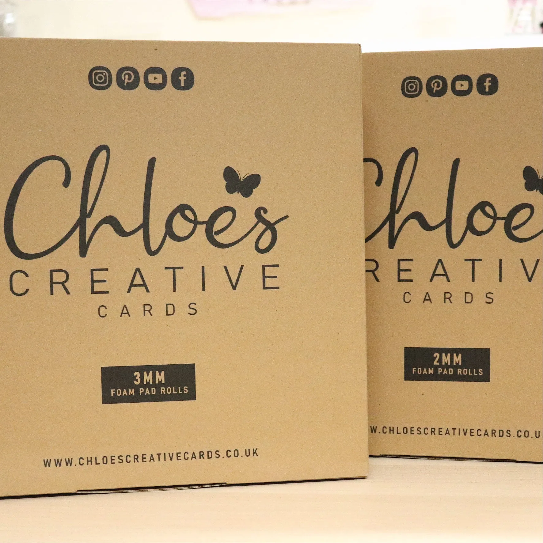 Chloes Creative Cards Foam Pads on a Roll - 2mm (1500 pads per roll)